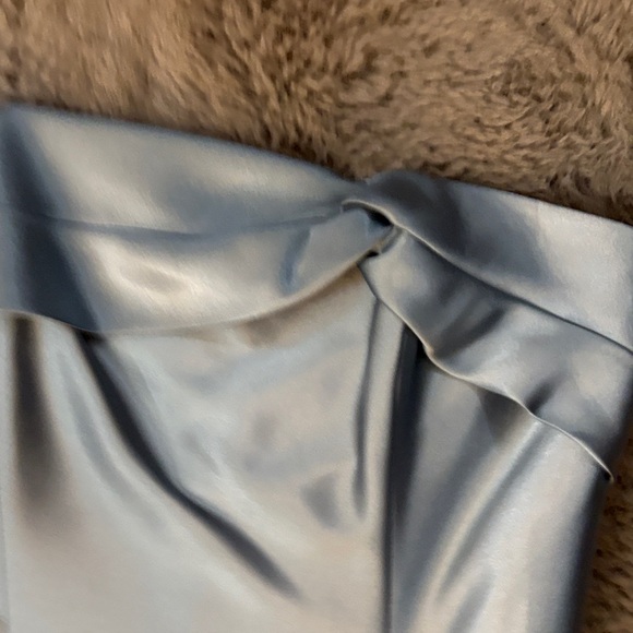 Jessica McClintock Shimmering Light Blue Dress - Picture 4 of 5